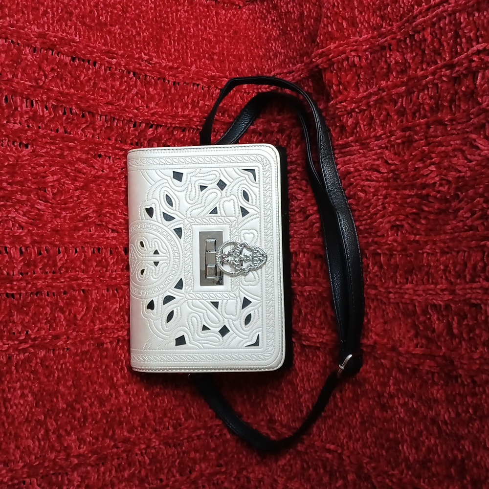 SHOEDAZZLE Black/White/Silver Purse